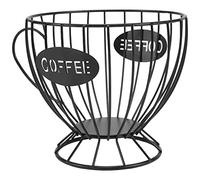 Lobamop Panier de rangement pour capsules de café - Panier à café - Support pour dosettes de café - Accessoires de café - Noir