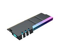 Lobamop Radiateur pour ordinateur DDR4 DDR5 5 V ARGB Sync Memory Radiateur PC RGB coloré RAM refroidisseur Cooling Shim Armor Noir