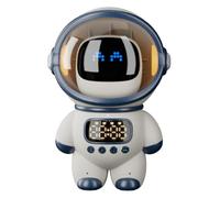 Lobamop Robot AI Intelligent sans Haut-Parleur Bluetooth Boîte Sonore Réveil FM Radio pour Cadeau D'Étudiant Garçon Fille