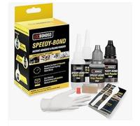 LOBCONDSO Speedy-Bond, Super Glue 2K Extra Forte | avec Charge+Adhésif,Colle de Soudure pour Métal, Plastique, Pierre, Céramique, Bois, Perçage, Peinture et Polissage possibles