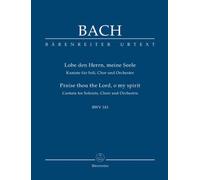 Lobe den Herrn, Meine Seele BWV 143: Studienpartitur [Import]