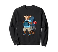 Lobeboy Dessiné à la Main Motif Singe Sweatshirt
