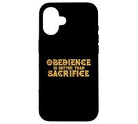 L'obéissance est Mieux Que de sacrifier la Religion vS Relationship Coque pour iPhone 16