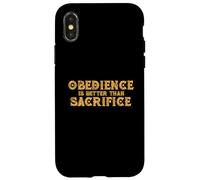 L'obéissance est Mieux Que de sacrifier la Religion vS Relationship Coque pour iPhone X/XS
