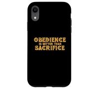 L'obéissance est Mieux Que de sacrifier la Religion vS Relationship Coque pour iPhone XR