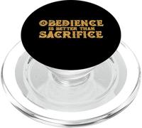 L'obéissance est Mieux Que de sacrifier la Religion vS Relationship PopSockets PopGrip pour MagSafe