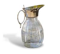 LOBERON Agudelle Pichet - En verre et métal - Verseur finition couleur argent vieilli, transparent/argenté