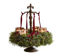 Loberon Antwan Support pour Couronne - Un Classique Traditionnel - en Fonte Massive, Finition Antique, Marron Vieilli