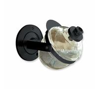 Loberon Bailey Distributeur de Savon - Une œuvre d’Art dans Votre Salle de Bain ou Vos Toilettes - Libère de la Place au Bord du lavabo, Noir Vieilli/Clair
