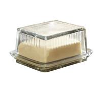 LOBERON Beurrier Durham - H/L/P env. 7.5/17 / 10 cm - transparent - Verre, transparent