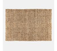 Loberon Daoukro Tapis de Bain - Naturel et écologique - Fil de Jute résistant, Marron
