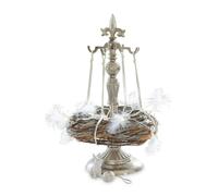 Loberon Edmond Support pour Couronne - en Fonte d'aluminium - Décorations aux Formes artistiques, argenté