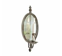 Loberon Eugene Bougeoir - Miroir de Style Ancien - Forme de médaillon Classique, Marron Vieilli