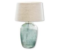 LOBERON Fenis Lampe à poser - Élégance intemporelle - Matières de qualité supérieure, crème/vert