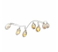 Loberon Guirlande Lumineuse Nazia - H/L/P env. 6/4 / 4 cm, Longueur du câble: Largeur: 180cm - Transparent - Verre, Transparent