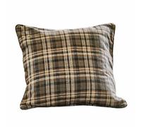 Loberon Housse de Coussin Celestria, Marron/Beige