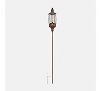 Loberon Lagia Lanterne LED Rechargeable - Éclairage LED Chaud et Doux - Métal Solide, Marron Vieilli