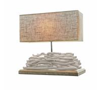 LOBERON LOBERON Lampe à poser Caribou - lin/blanc