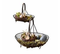 Loberon Lot de 2 paniers Serrie, Noir