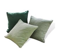 Loberon Lot de 3 Housses de Coussins Alienor, Vert