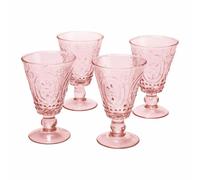 LOBERON Lot de 4 verres à vin Sarton, rose |