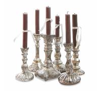 Loberon Lot de 6 Chandeliers Adolpha, argenté Vieilli |