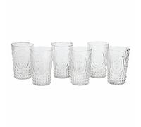 LOBERON Lot de 6 verres Fleury - verre - H/D env. 11/7 cm - transparent, transparent