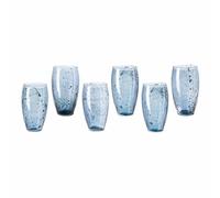 LOBERON Lot de 6 verres Kampala, bleu/gris