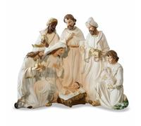 Loberon Personnages de crèche Kanem, Blanc Vieilli |