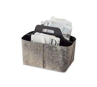 Loberon Porte-revues Vecmont - H/L/P env. 30/32 / 18 cm - Gris Vieilli - Cuir de Buffle, Gris Vieilli