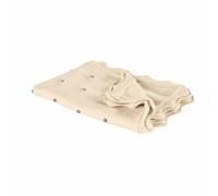 LOBERON Saphie Plaid - Beau motif en maille - Bordure style nuage, crème