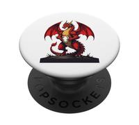 L'objectif acharné de Kickoff Red Dragon PopSockets PopGrip Adhésif