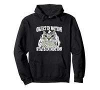 L'objet en Mouvement Reste en Mouvement Funny Cat Gen Z Meme Hustle Sweat à Capuche