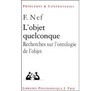 L'objet quelconque: Recherches sur l'ontologie de l'objet