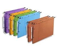 L'Oblique 10780 Pack 10 Dossiers suspendu Kraft 240 g Tiroir Entraxe 330mm H 250mm Fond 15/30 Carte Canson