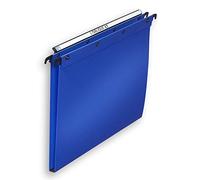 L'oblique A-Z Elba 100330376 Lot de 10 Dossiers Suspendus Tiroir Fond 15 mm A4 Poly Pro Opaque Bleu