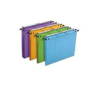 L'oblique Az Az Boite De 25 Dossiers Suspendus Az Pour Armoire Azv Fond 15mm Bleu