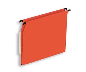 L'Oblique AZ Boîte de 25 dossiers suspendus armoire fond 15 mm kraft orange