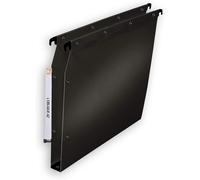 L'oblique Az Pack 10 Dossiers Suspendus Polypro Fun 330, Fond 30mm Noir Pour Armoire