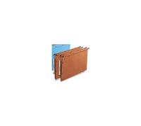 Elba Dossiers suspendus Ultimate Carte Kraft – Lot de 25, A4, fond 15 mm, orange, latéral