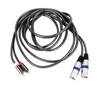 Loboo Idea Audio cable 2 to 2 xlr male flexible PVC for connection of audio peripherals of home cinema 3 meters