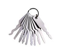 Loboo Idea Car Jiggler Lock Pick Set, clé principale complète de 10 pièces pour voiture automatique, clé à usages multiples pour les portes de voiture
