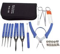 Loboo Idea Extracteur de clé cassée Set Home Depot Crochet de retrait pour outil de serrurerie LockPick (14pcs, Noir)