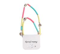 Loboo Idea SHELL NECKLACE VINTAGE BEAUTIFUL SKIN FRIENDLY CUTE SHELL NECKLACE ANKLET SET FOR BIRTHDAY WOMEN PARTY (N80012 Red Color)