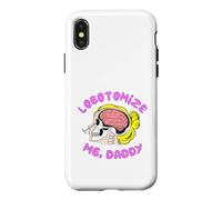 Lobotomize Me Daddy Citation drôle Y2K Brainrot Meme Coque pour iPhone X/XS
