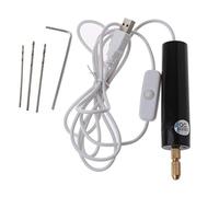 Lobounny Mini perceuse électrique à main kit de forets en résine époxy fabrication de bijoux en bois outils d'artisanat 5V prise USB tournevis kit d'outils
