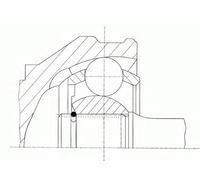 LOBR Kit de joints, arbre de transmission