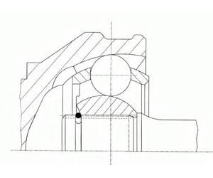LOBR Kit de joints, arbre de transmission