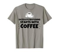L'observation par Satellite Commence par Le café T-Shirt