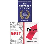 L'obstacle est le chemin, Grit : Pourquoi la passion et la résilience sont les secrets du succès, Drive The Surprising Truth About What Motivates Us 3 Books Collection Set